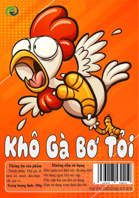 In Tem Nhãn Decal Giá Rẻ - Tem Khô Gà Lá Chanh 36 in tem khô gà lá chanh giá rẻ