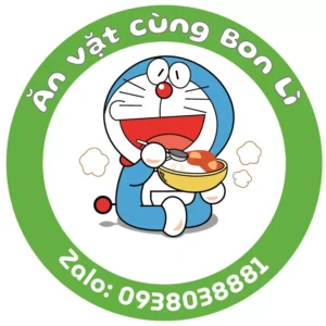 in tem nhãn giá rẻ mẫu ăn vặt cùng Bon Lì