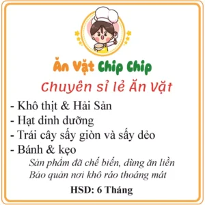 in tem nhãn giá rẻ mẫu Ăn vặt chip chip