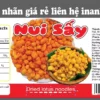 In Tem Nhãn Nui Sấy Giòn Giá Rẻ Mẫu 1 | Decal Dán Hộp Snack 10 In Tem Nhãn Nui Sấy Giòn Giá Rẻ