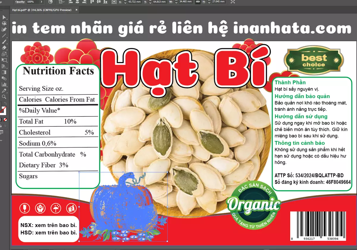 In Tem Hạt Bí Giá Rẻ – Chất Lượng – Nhanh Chóng tại InAnHata.com 2 In Tem Hạt Bí Giá Rẻ