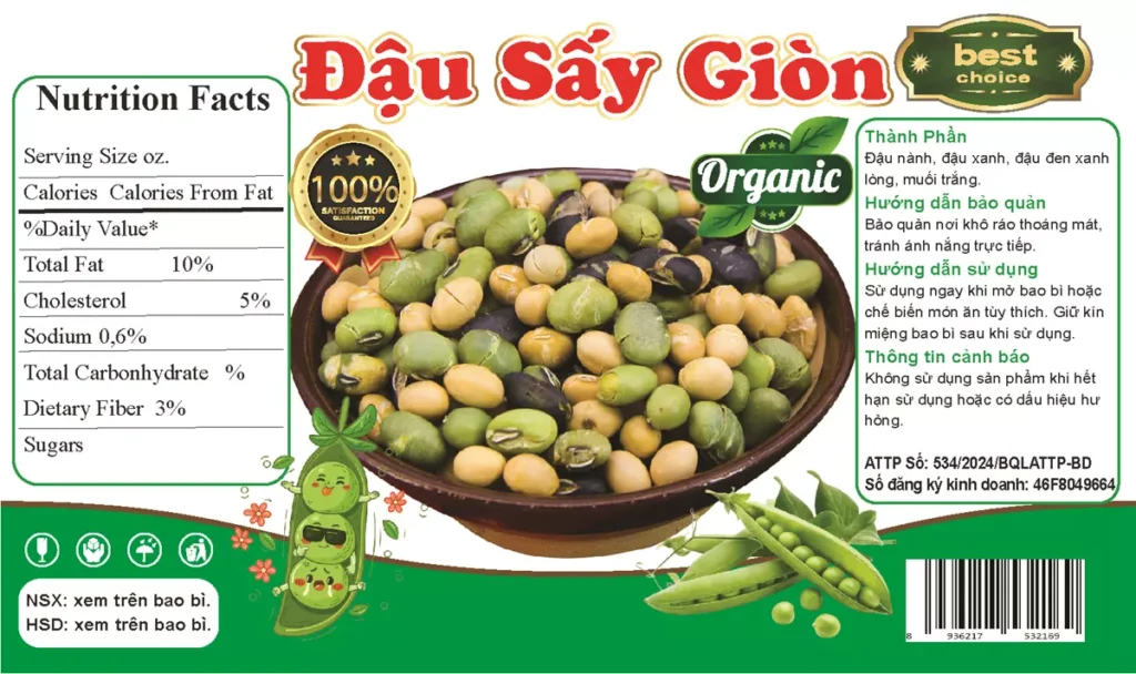 In Tem Nhãn Dán Decal Đậu Sấy Giá Rẻ