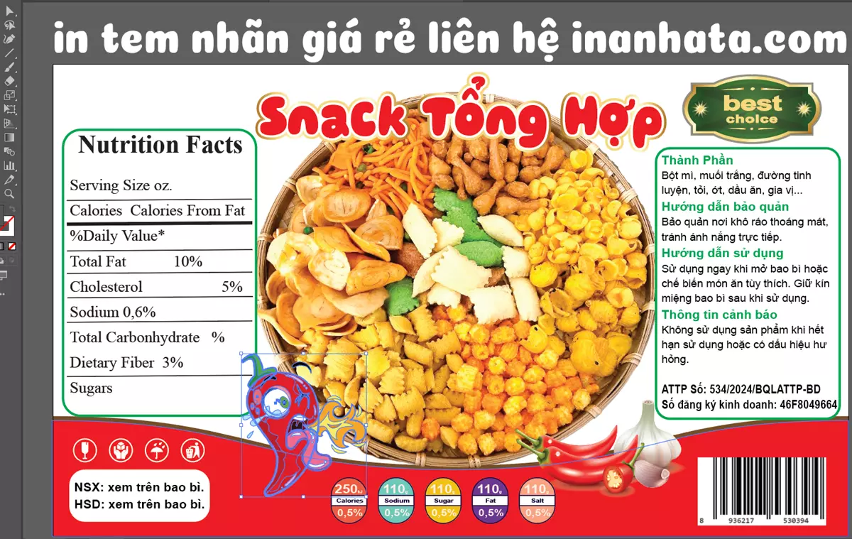 In Tem Nhãn Đồ Ăn Vặt Snack Tổng Hợp 15 In Tem Nhãn Đồ Ăn Vặt Snack Tổng Hợp